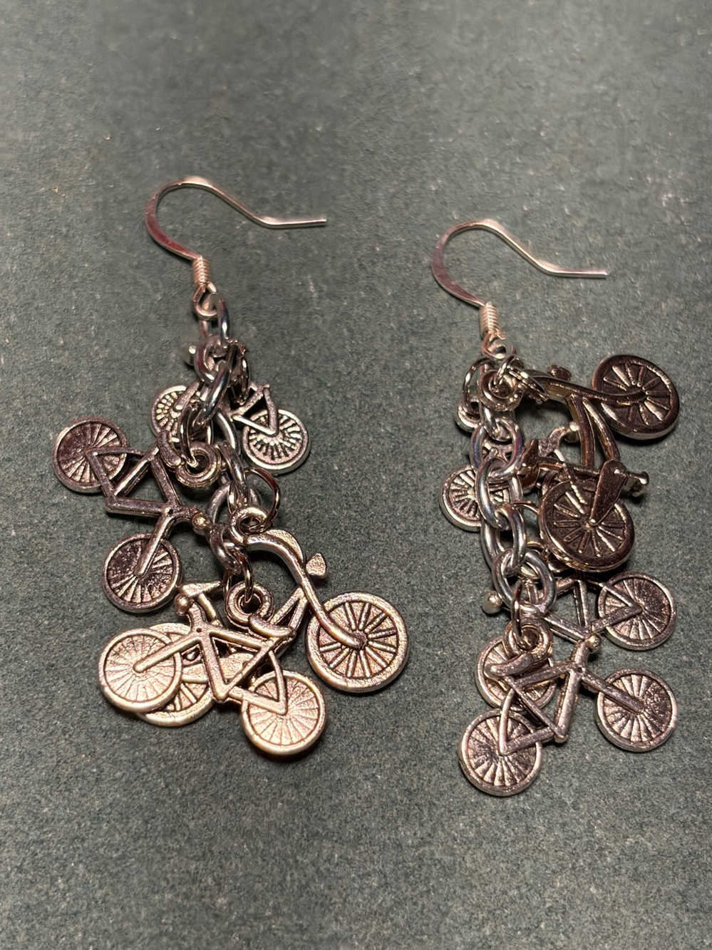 Bicycle Dangle Earrings